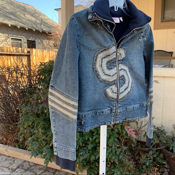 Jennifer Lopez Zip Up "S" Denim Jean Jacket | L - Picture 7 of 11